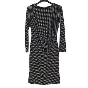 SEARS Black & White Lined Dress M